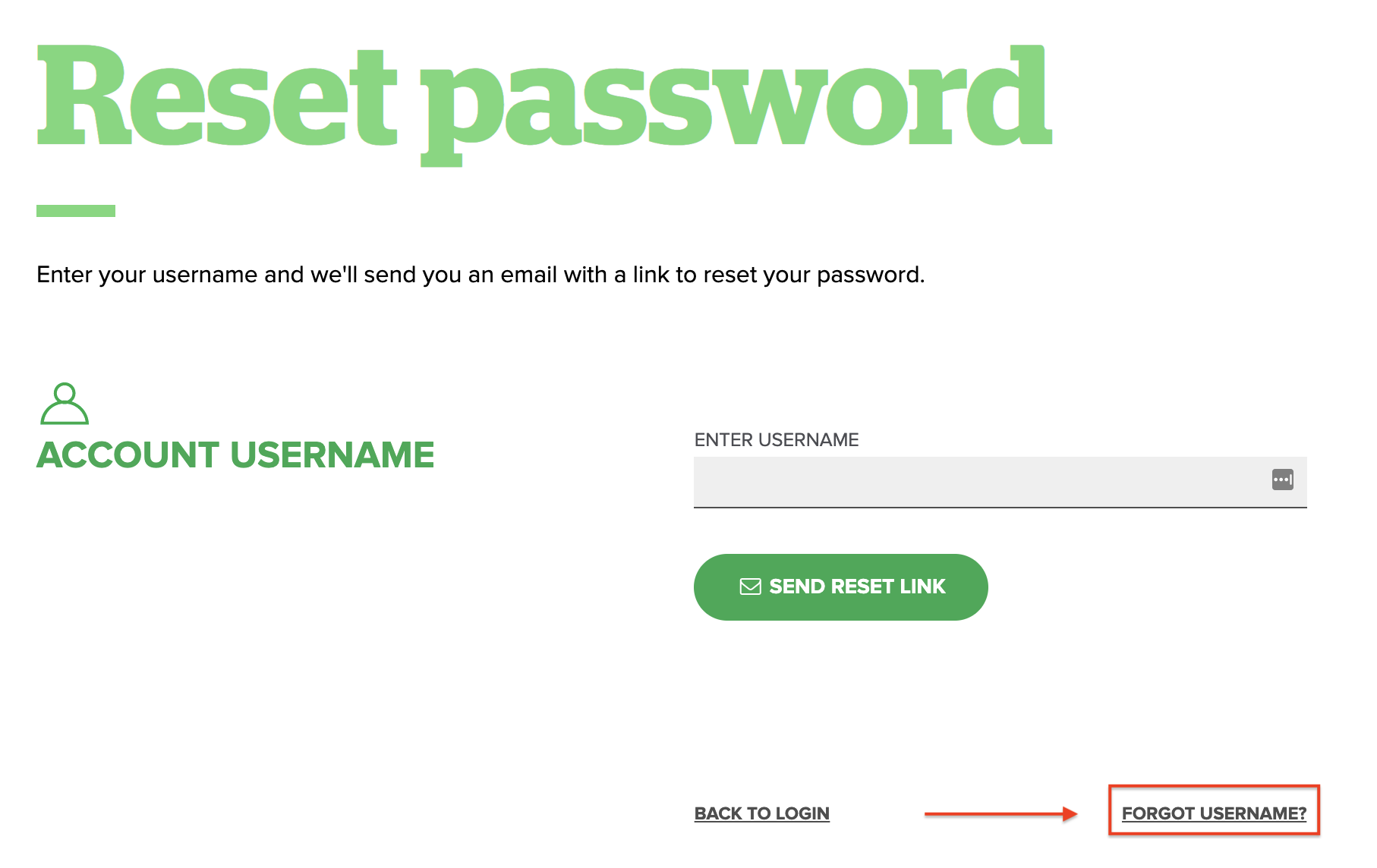Pbe reset password