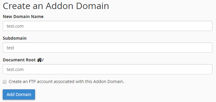 how to add multiple domains in cpanel